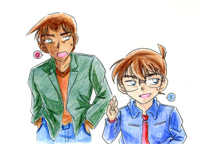 『……なあ、服部。念のために頬引っ張って良いか?』
「…………一発殴られてもええんやったらな」 『……なあ、服部。念のために頬引っ張って良いか?』
「…………一発殴られてもええんやったらな」
